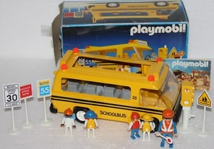 Playmobil art. " Vintage 3170 scuolabus Inghilterra USA Mega RARO nuovo condizioni IMBALLO ORIGINALE" - Foto 1 di 19