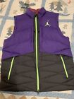 Nike Jordan V Retro 5 Fresh Prince Puffer Vest Purple. Size Large