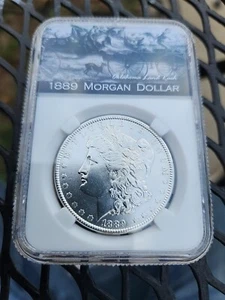 1889 Morgan Silver Dollar In Event Case - Picture 1 of 2