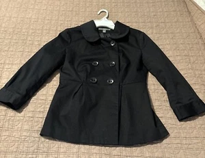 APT 9 Womens Black Blazer Jacket - 6 Button Lightweight Size 4 - 3/4 Sleeves - Picture 1 of 6