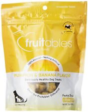 Fruitables All Natural Pumpkin and Banana Flavor Crunchy Healthy Dog Treats 7 oz