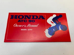 NOS Honda Model US90 ATC90 Genuine OEM Owner's Owners Manual Book - Picture 1 of 13