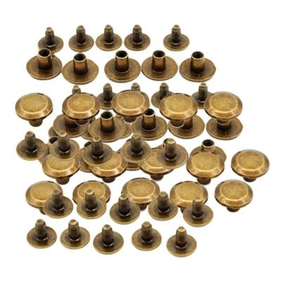 30Pcs   Vite / Borchie / Rivetti Cinturino per cintura Chiusura a vite in - Immagine 1 di 4