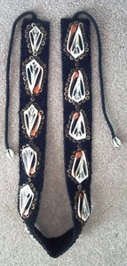 Resort Belt Womans Designer Beaded & Shell Handmade 1970 - Picture 1 of 4