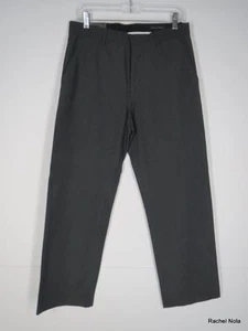 Pantalones Banana Republic Para Hombre Talla 30 30 NUEVO Gris Algodón Rayas Frente Plano Italiano - Imagen 1 de 12