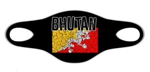 Bhutan Patrio Flag Printed Face Mask Protective Reusable Washable Breathable - Picture 1 of 1