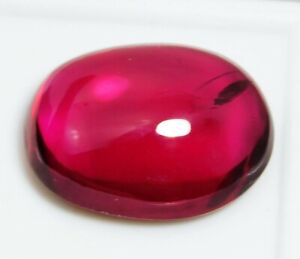 19.70 Ct Natural Red Mozambique Cabochon Ruby Stunning Oval Cut Gemstone
