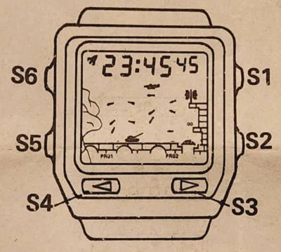 ALDO самолет и танк битва игры часы инструкции винтажный портативная игра LCD РЕДКАЯ - Изображение 1 из 4