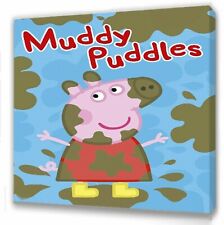 Peppa Pig  muddy canvas picture ready to hang