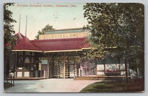 Postkarte Oh Cincinnati Eintritt Zoologische Gärten Ticketstand Powell Bros M5 - Bild 1 von 2