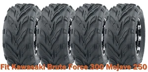 22x7-10 & 22x10-10 Full Set Kawasaki Brute Force 300 Mojave 250 Sport ATV Tires - Picture 1 of 2