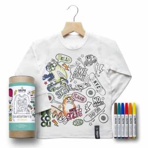 Skate & Scoot Farbe in Top mit Stoffstiften Kinder Skateboarding Basteln - Bild 1 von 3