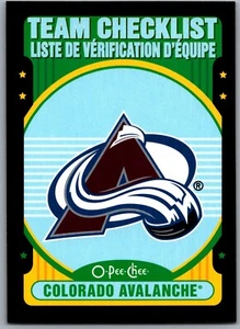 21-22 O-PEE-CHEE PARALELO NEGRO - COLORADO AVALANCHA /100 #558 - Imagen 1 de 2