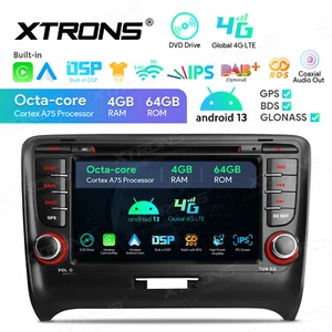 7" Android 4G LTE 4+64GB Car GPS Stereo DVD Player Radio 8-Core For Audi TT MK2 - Picture 1 of 19