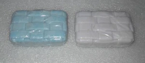 Lot  2 Longaberger Glycerine Soap Bars 1 Lilac Color & 1 Lt. Blue Basket Weave - Picture 1 of 3