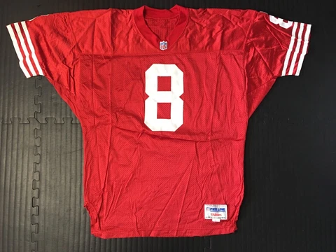 Vintage Steve Young #8 - San Francisco 49ers - Men's Size 52 (Wilson Pro Line) Cover