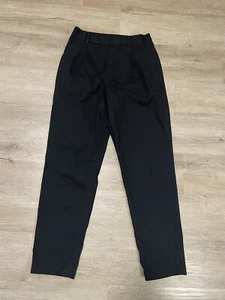 Uniqlo Pull On Trouser Womens Sz XS Elastic Black Pleated Dress Pants Career - Picture 1 of 6