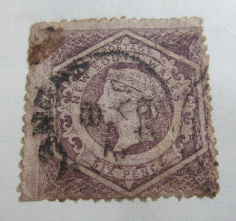 1860-63 Old Antique Stamp, NEW SOUTH WALES, BRITISH COLOMBIA, SC#40a Cover