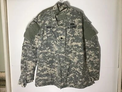 US Military Digital Camo ARMY ACU Fatigue Combat Shirt Jacket Medium Long - Image 1 of 4
