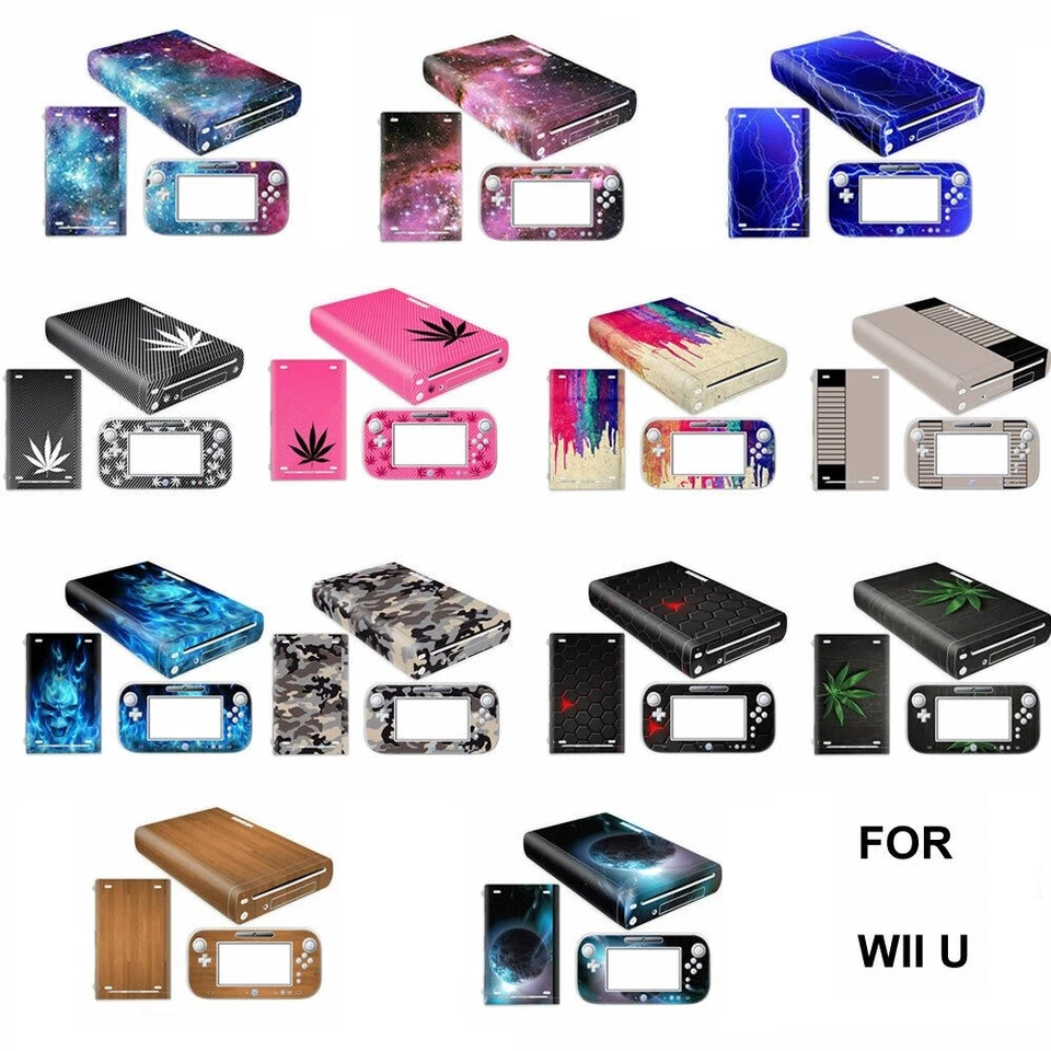 cool Protective Vinyl Skin Decal cover Wraps For Nintendo Wii U Console Sticker - Image 1 of 2