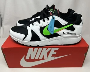 Nike Atsuma CD5461_009 Athletic Sneakers Men's Size 10 Black/White/Green - Picture 1 of 6
