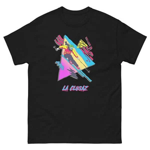 La Clusaz Retro Skier Fun T-Shirt Vintage Style - Picture 1 of 13
