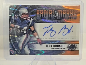 2024 Topps Resurgence Tedy Bruschi Naranja Power Surge Marcas Radiales Automático # 14/25 - Imagen 1 de 2