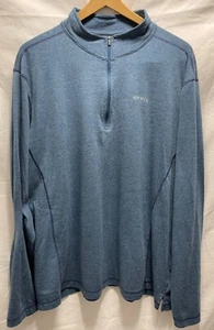 ORVIS Classic Collection LS 1/4 zip pullover sweater mens size 2XL heather teal - Picture 1 of 20