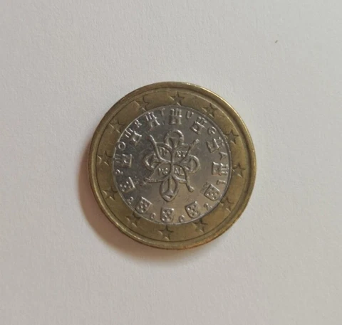 2002 Portugal 1 euro BU 1ST YEAR European Union EURO’S BU, VERY rare, error coin Cover