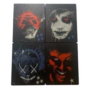 THE PURGE Steelbook Collection 4K UHD Blu-ray Anarchy Election First Purge Lot 4 - Picture 1 of 14