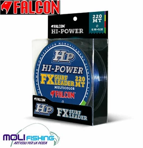 MONOFILO PESCA SURF CASTING FALCON FX SURF SHOCK LEADER 220 mt CONICO -11 MISURE - Imagen 1 de 1