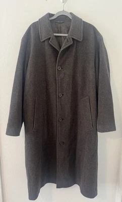 Hugo Boss Barney’s New York Royale Wool Coat Overcoat Button Up Heavy 42R - Image 1 of 4