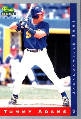 1993 Classic Best Tommy Adams #178 Jacksonville Suns Baseball Card - Image 1 of 2