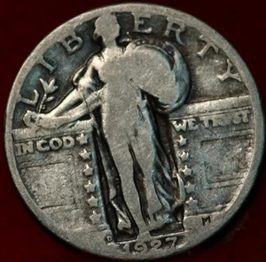 1927-D Denver Mint Silver Standing Liberty Quarter - Picture 1 of 2