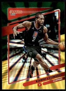 2021-22 Donruss Green Yellow Laser #136 Kawhi Leonard Los Angeles Clippers NBA - Picture 1 of 2