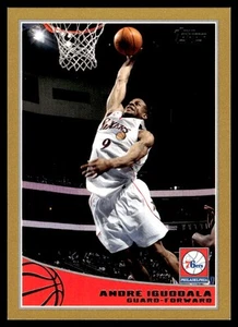 2009 Topps GOLD #227 Andre Iguodala Philadelphia 76ers Serial # 0530/2009 - Bild 1 von 2