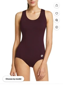 BALEAF Girls One Piece Swimsuit Conservative Athletic Racerback Youth, Sz M - Picture 1 of 7