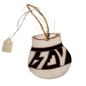 Hill Country Art Fliese USA Terrakotta Emaille Ton Southwestern Vase Ornament 3 Zoll - Bild 1 von 10