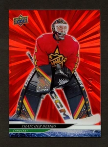 2024-25 Upper Deck UD Extended Series Outburst Red #690 Thatcher Demko AS /25 - Picture 1 of 2