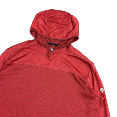 Kuhl Hoodie Mens Large Red Engineered Hoody Lightweight Breathable UPF Hike - image 1 of 4