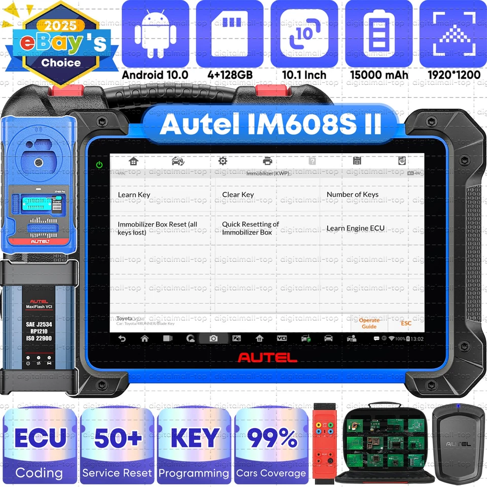 2026 Autel MaxiIM IM608 PRO II Key Programmer 2in1 Car Scanner Autel IM608S II Foto 1 de 4