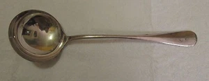 Fabrication Anglais Silverplated Rat Tail Pattern Soup Ladle 12 inches D Mono - Picture 1 of 9