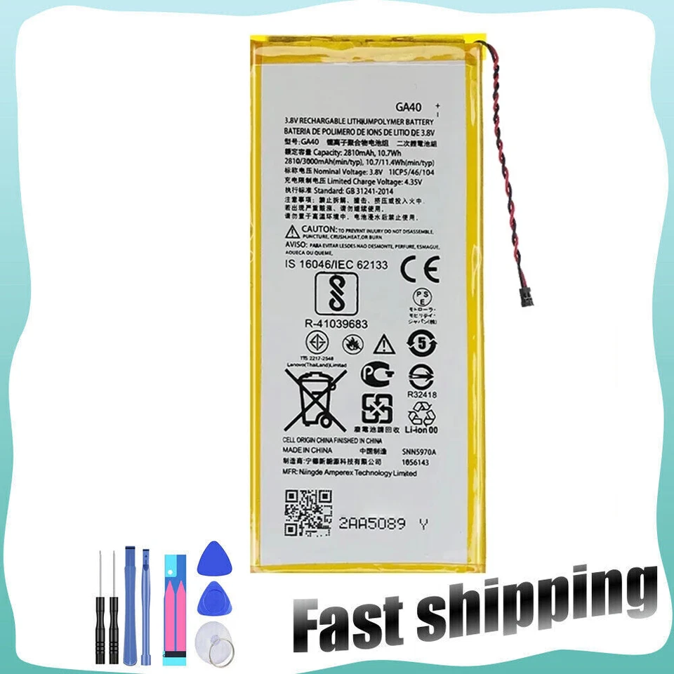 For Motorola Moto G4 XT1625 Replacement Battery GA40 SNN5970A Tools - Image 1 of 4