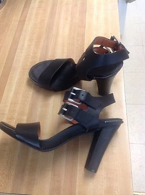 Luxury Rebel Chantal Solid Black Ankle Sexy Strappy Shoes Fits 9.5-11 M (NEW) - Image 1 of 4