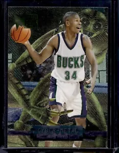 1996-97 Fleer Metal Cyber-Metal Ray Allen #2 Rookie RC HOF - Bild 1 von 2