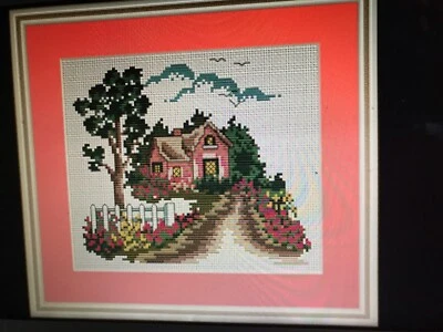 #66 Little country cottage cross stitch kit with clear chart & quality threads - Image 1 of 3