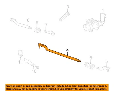 Barra de amarre exterior derecha Ford OEM 99-04 F-450 Super Duty 8C3Z3A131H Foto 1 de 2