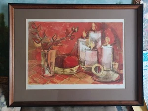 Vintage French Elaine Thiollier Signed Color Lithograph 239/275 Limited Edition - Picture 1 of 10