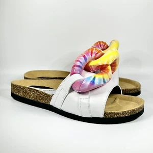 New JW Anderson Chain Loafer Slides White Size 37EU/7US $590 - Picture 1 of 7