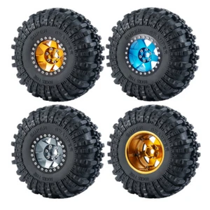 Llantas Beadlock CNC de 2,2 pulgadas llantas bujes neumáticos de goma para coche de radiocontrol Wraith TRX-4 1/10 - Imagen 1 de 7